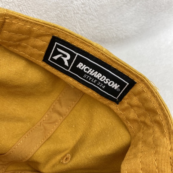 Magnolia Cora Script Mustard Yellow Cap OS - Picture 8 of 9